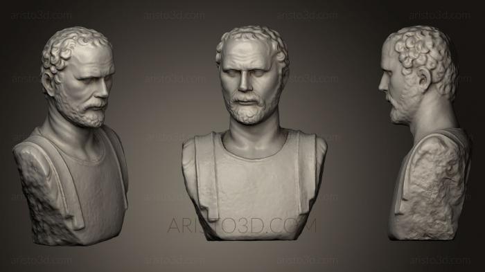 Busts and heads antique and historical (BUSTA_0371) 3D model for CNC machine